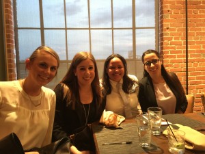 Students from Lenoir-Rhyne Physician Assistant Program, left to right, Jessica Berry, Catherine Nelson, Shaylo Reyes, and Lena Seda.