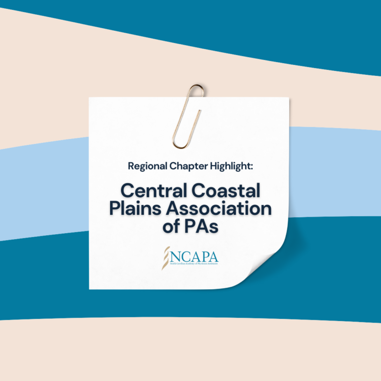 Highlighting the Central Coastal Plains Association of PAs (CCPAPA)