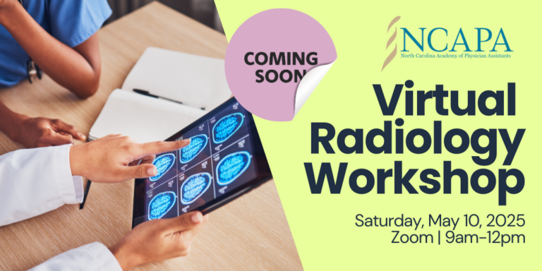 Virtual Conference Radiology NCAPA Virtual Radiology Workshop - NCAPA